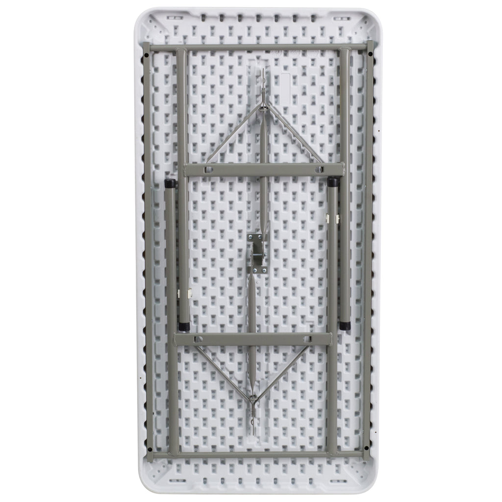 FLASH 121.9cm Plastic Folding Table Commercial Grade Rectangular