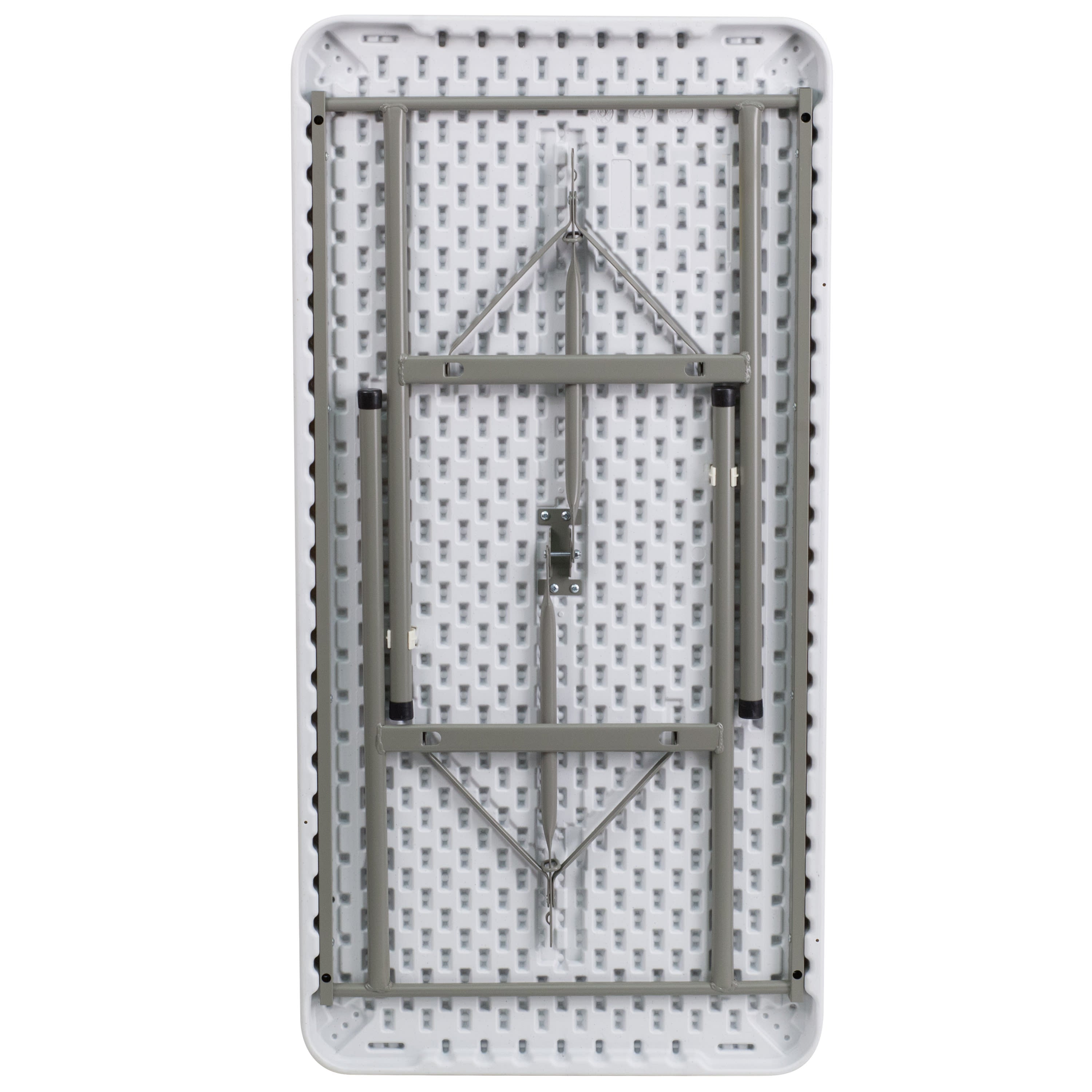 FLASH 121.9cm Plastic Folding Table Commercial Grade Rectangular