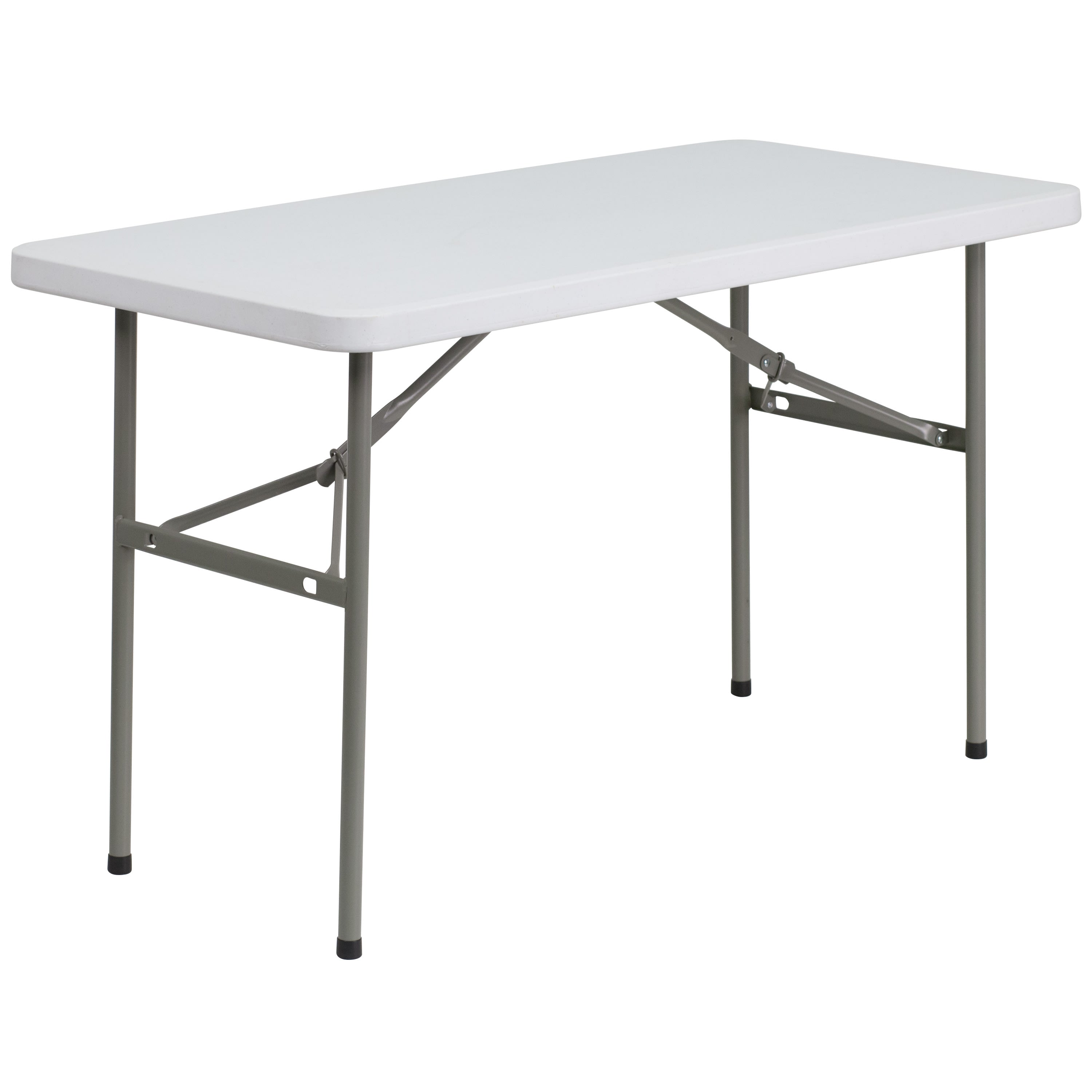 FLASH 121.9cm Plastic Folding Table Commercial Grade Rectangular