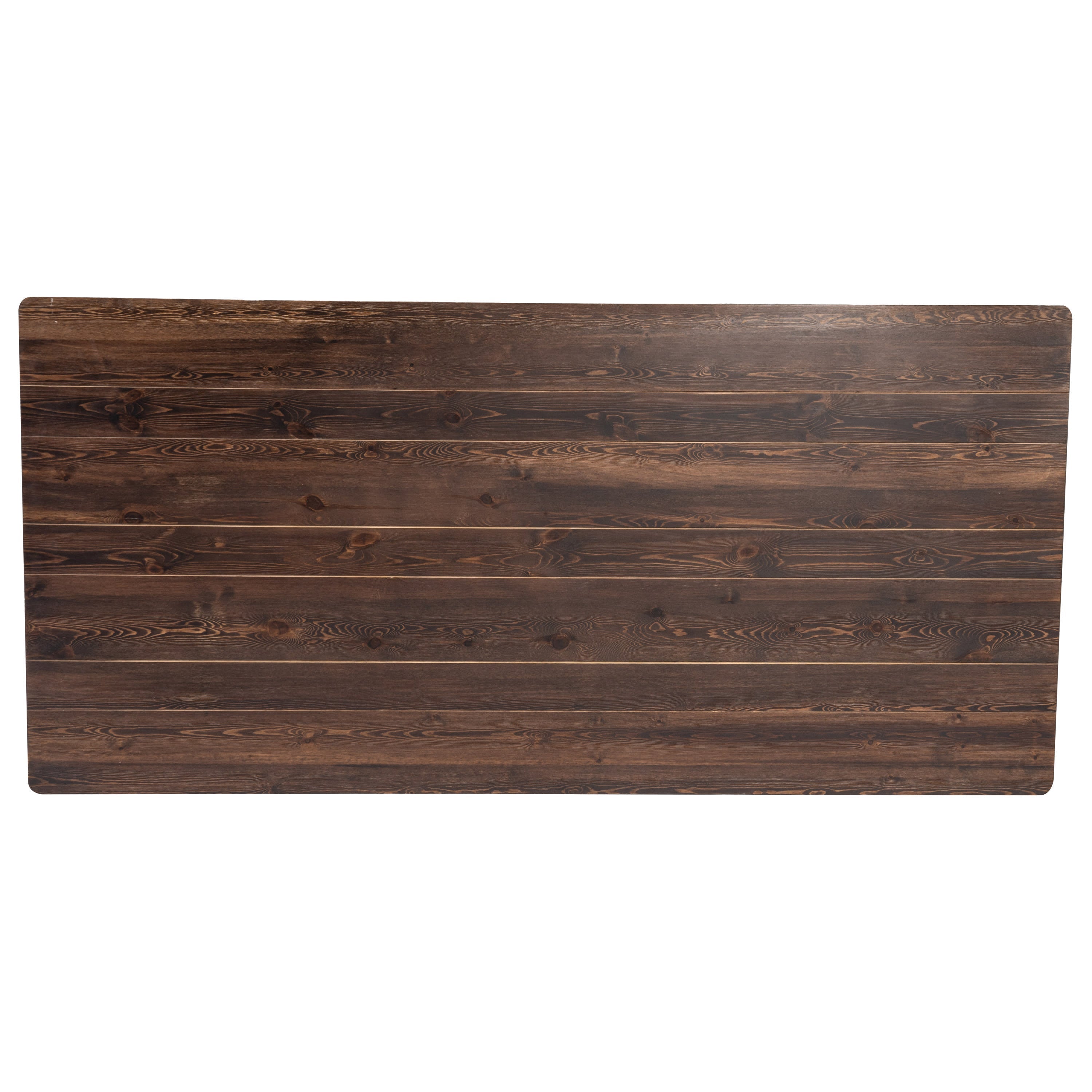 FLASH HERCULES Series Solid Pine Folding Farm Table 213.4 x 101.6 cm