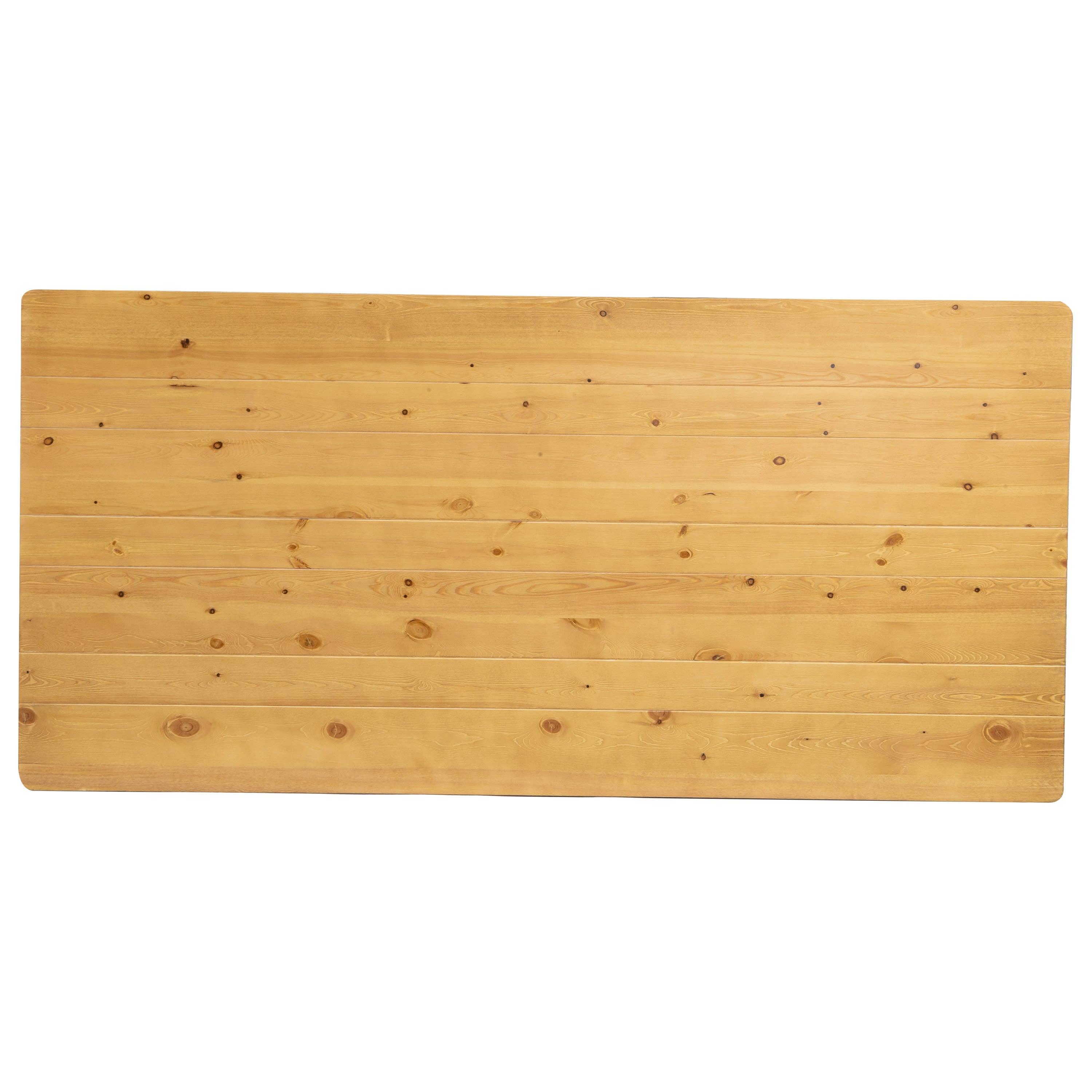 FLASH HERCULES Series Solid Pine Folding Farm Table 213.4 x 101.6 cm