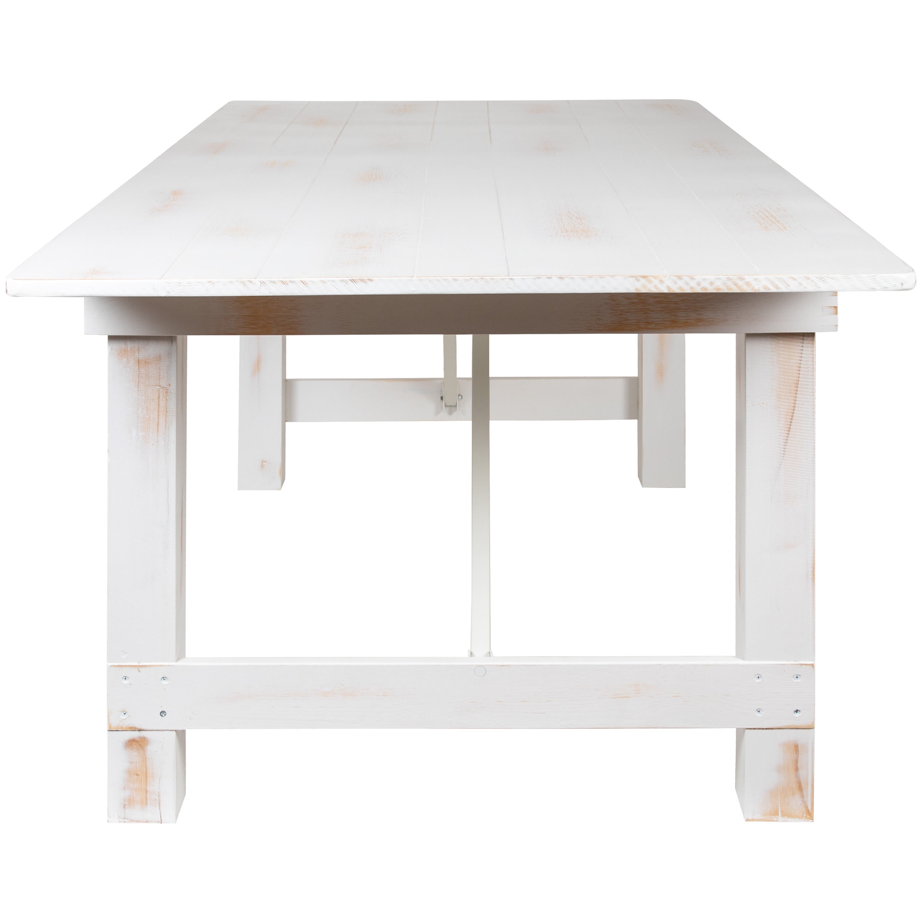FLASH HERCULES Series Solid Pine Folding Farm Table 213.4 x 101.6 cm