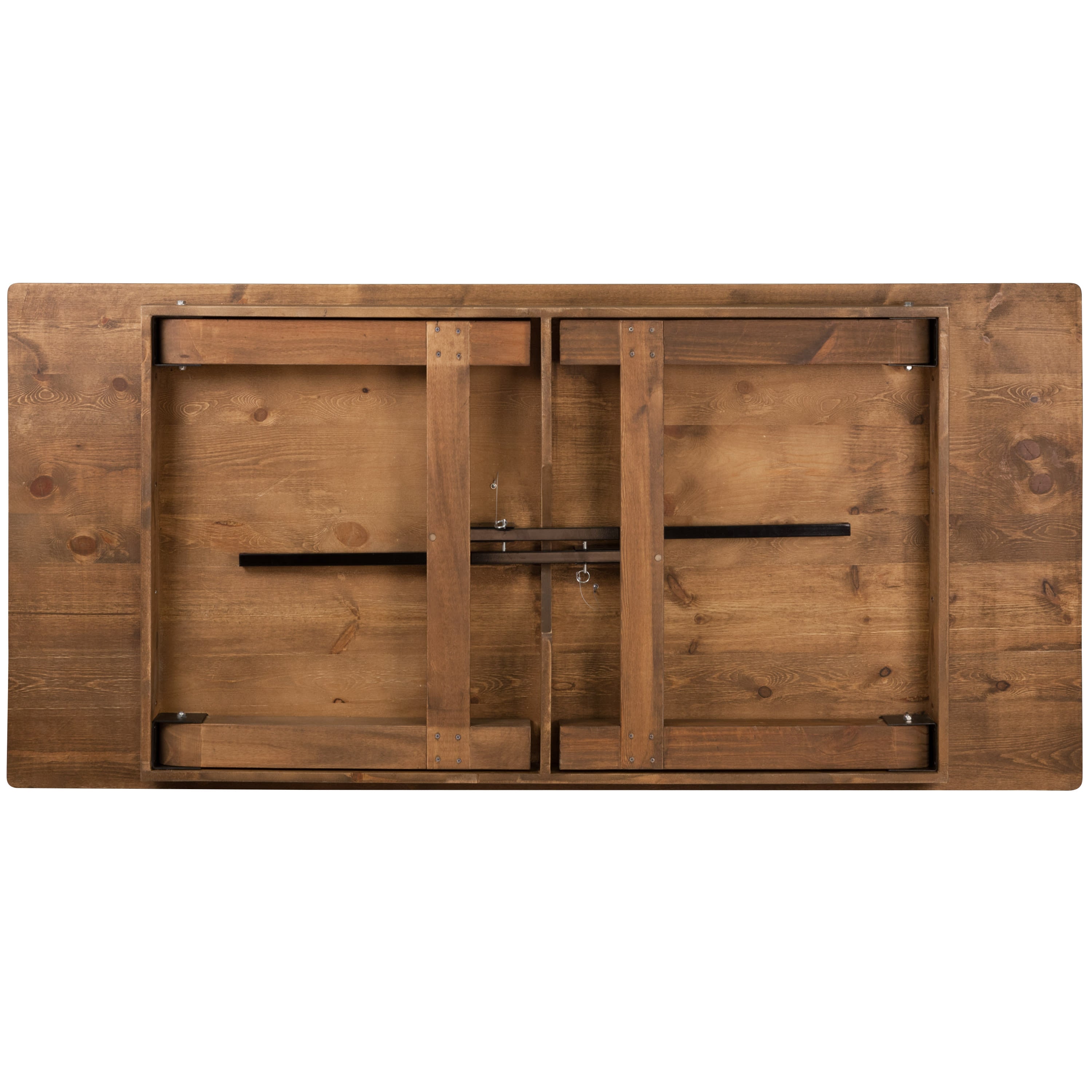 FLASH HERCULES Series Solid Pine Folding Farm Table 213.4 x 101.6 cm